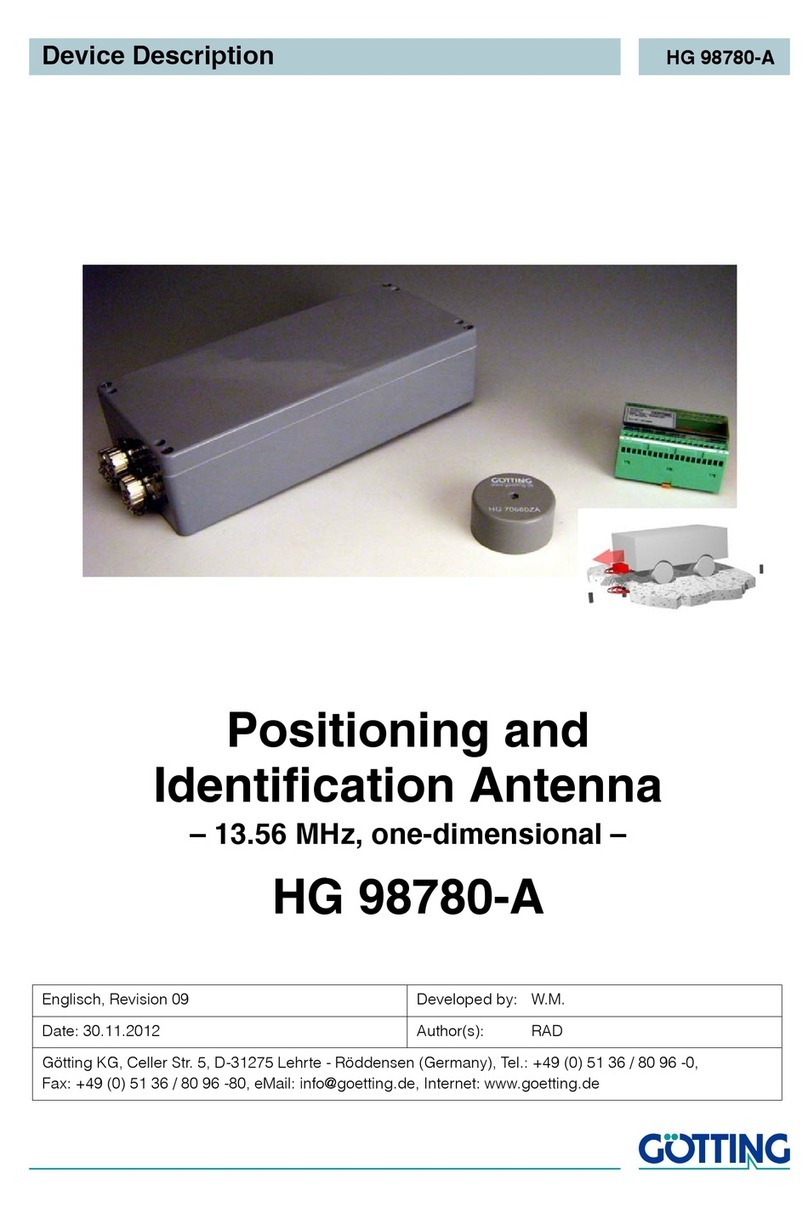 Gotting HG 98780-A Operating and installation instructions