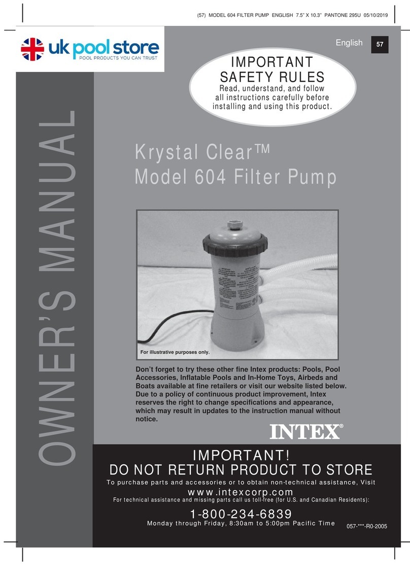 Intex Krystal Clear 604 User manual