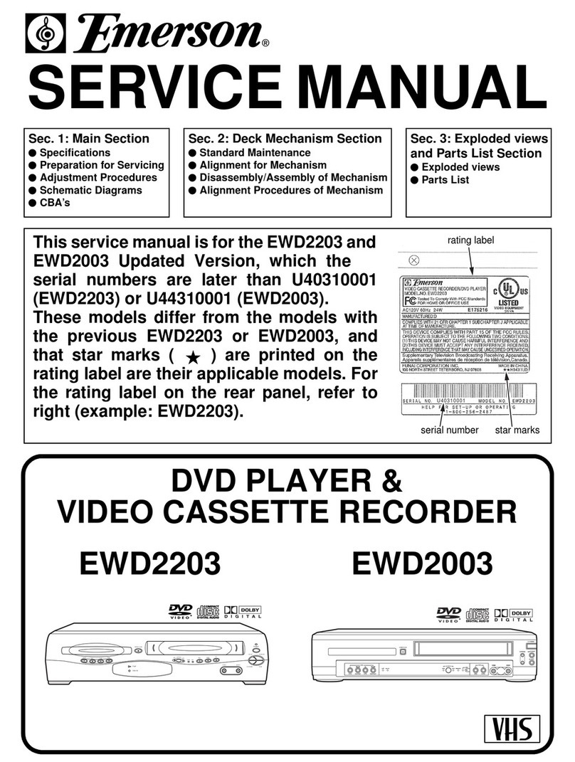 Emerson U40310001 Service manual