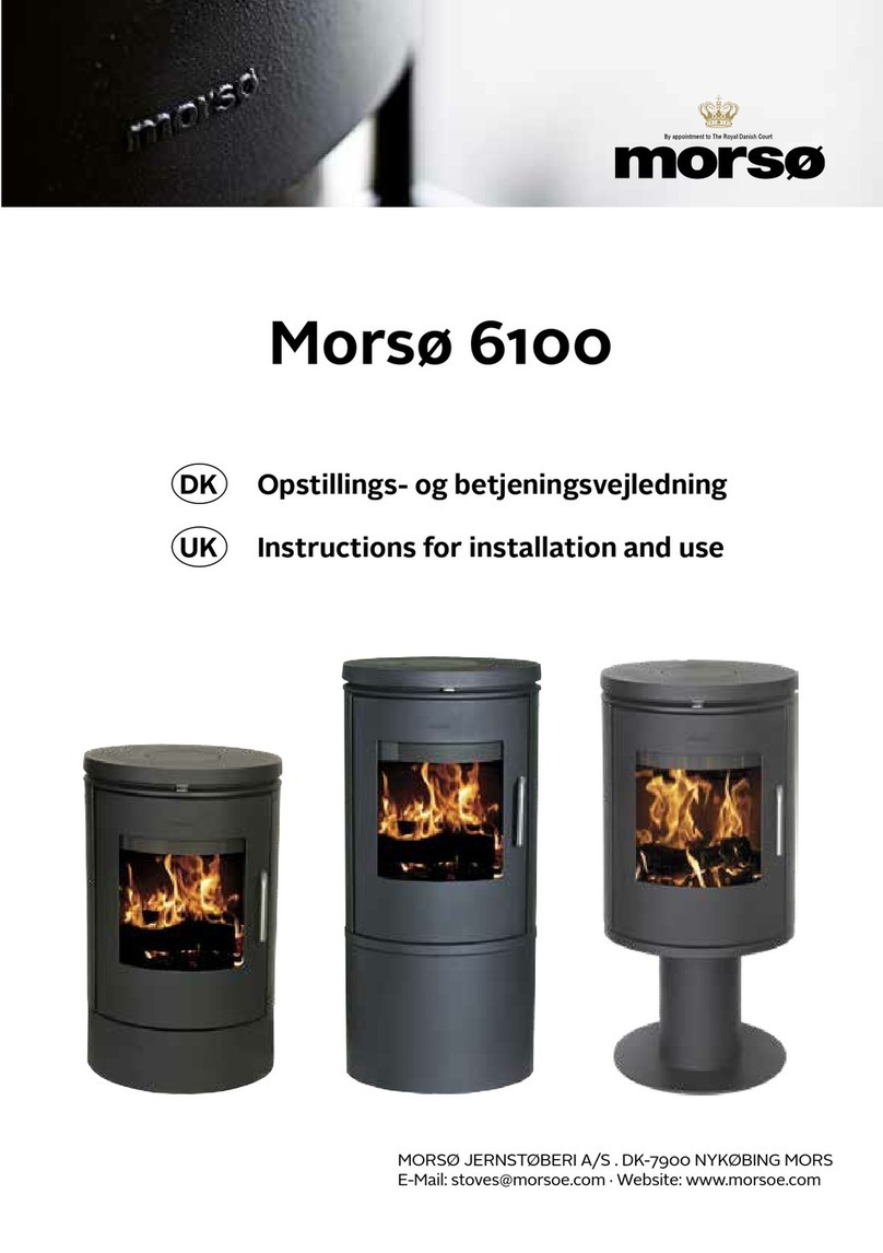 Morso 6100 series Instructions for installation and use