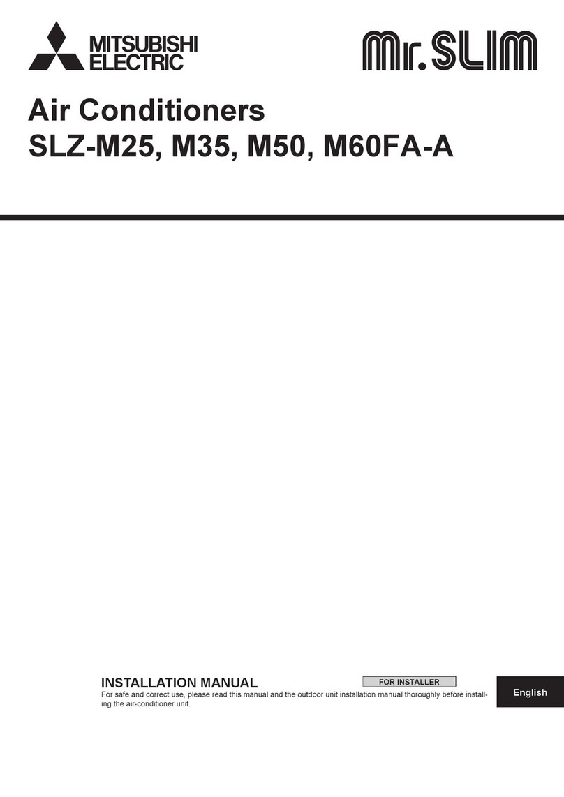 Mitsubishi Electric Mr. Slim SLZ-M60FA-A User manual