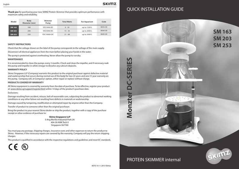 Skimz SM 163 Quick installation guide