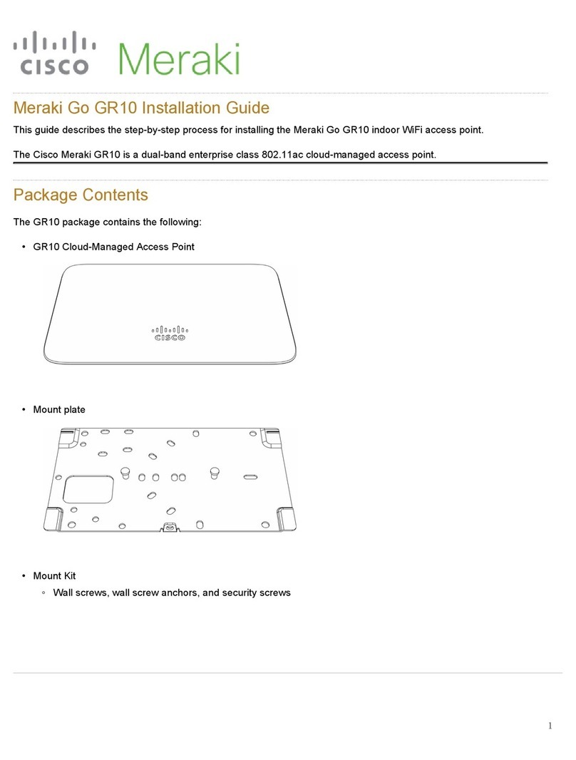Cisco Meraki Go GR10 User manual