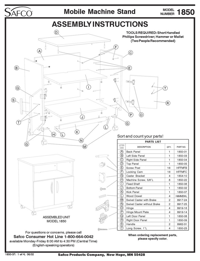Safco 1850 User manual
