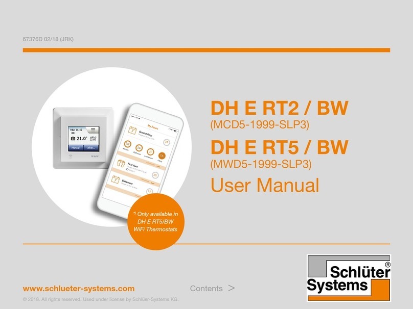 Schluter Systems DH E RT5 / BW User manual Schluter Systems DH E RT5 / BW User manual
