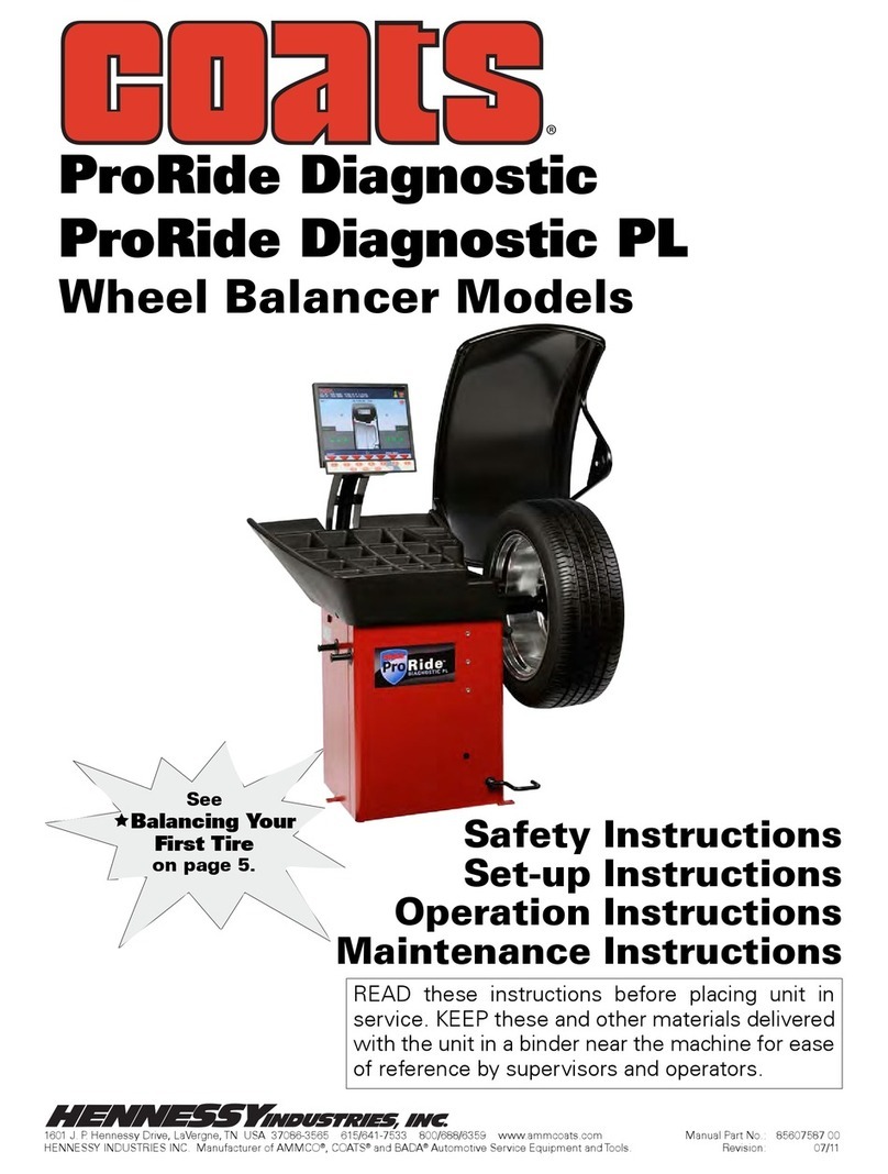 HENNESSY INDUSTRIES coats ProRide Diagnostic manual
