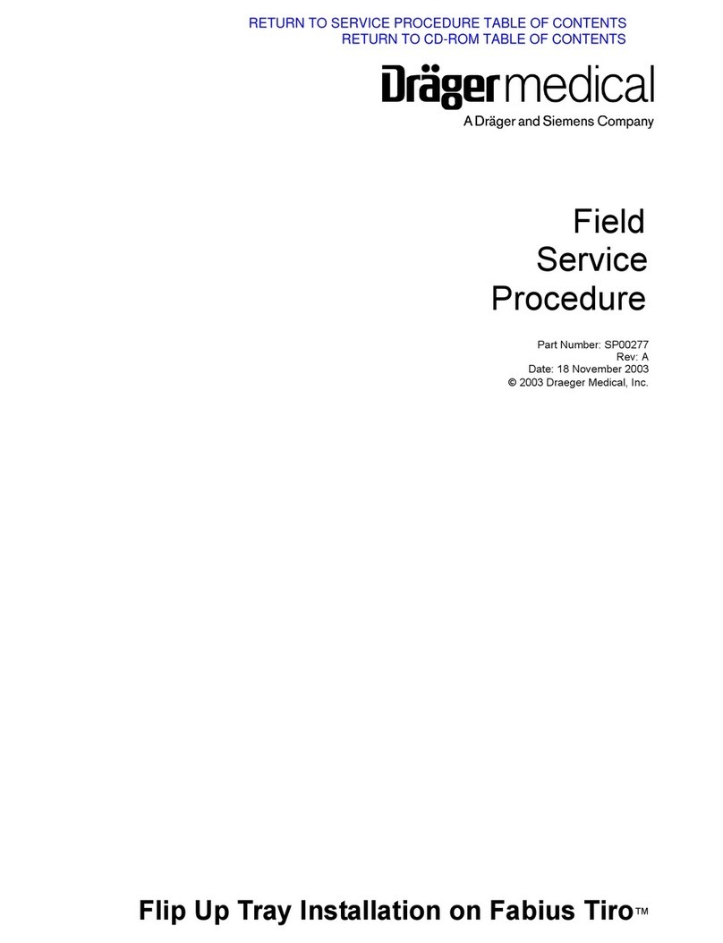 Dräger Medical Fabius Tiro Service Procedure
