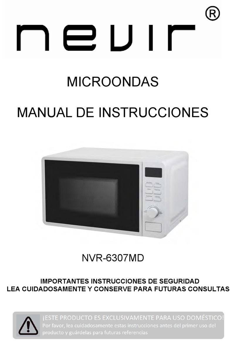 Nevir NVR-6307MD instruction manual