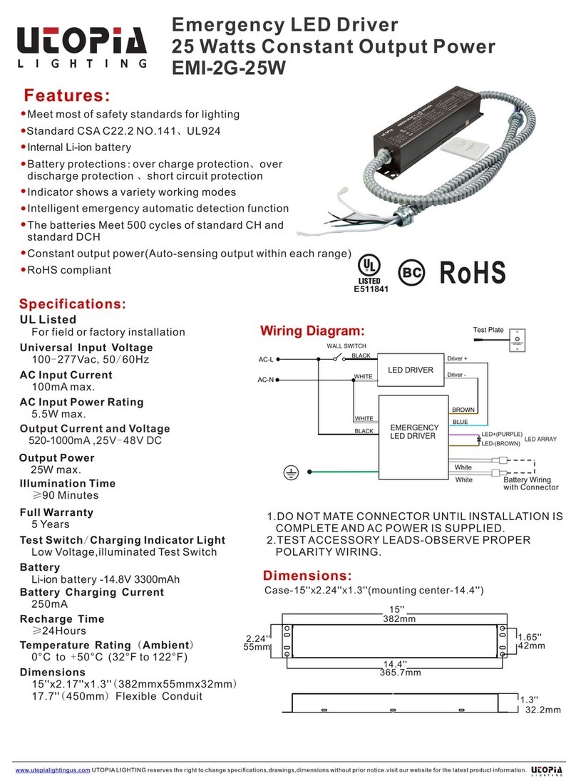 Utopia EMI-2G-25W instruction manual