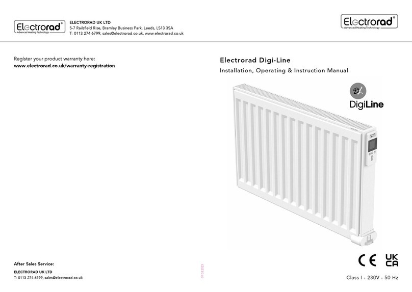 Electrorad Digi-Line Installation/operating