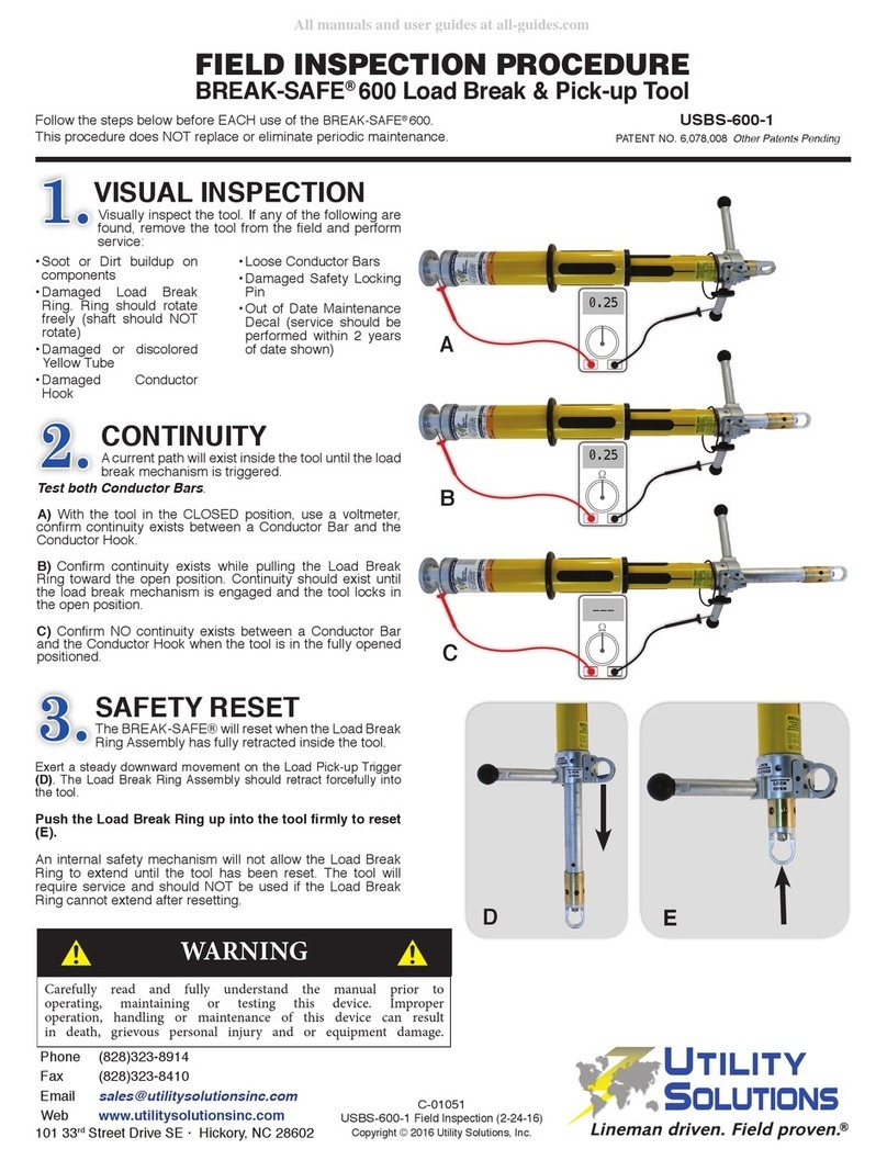 Utility Solutions BREAK-SAFE 600 Installation instructions