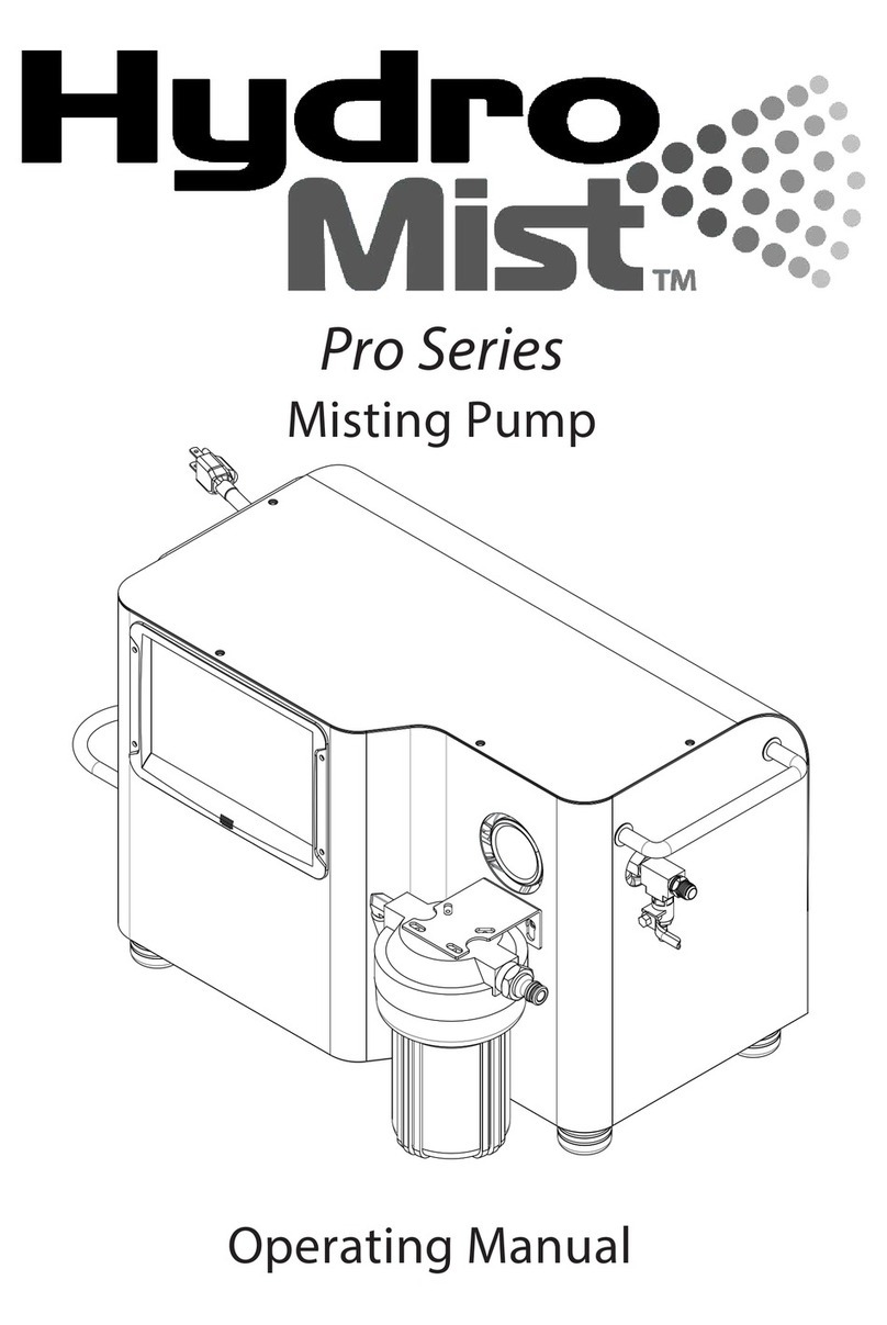 HydroMist Pro Series operating manual