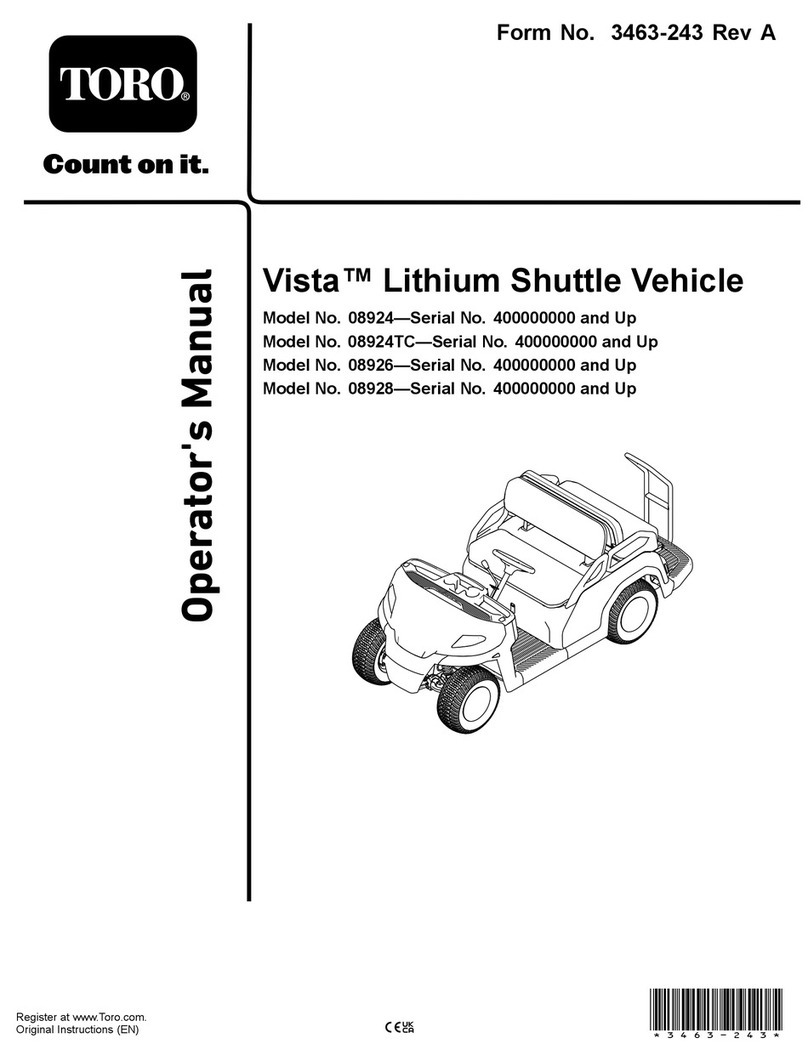 Toro Vista 08924 Vista 08924TC Operator's manual