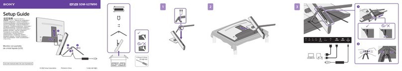Sony SDM-U27M90 Setup guide