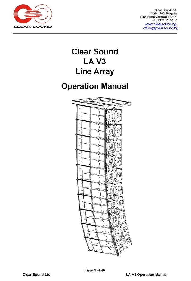 ClearSound LA V3 Operation manual