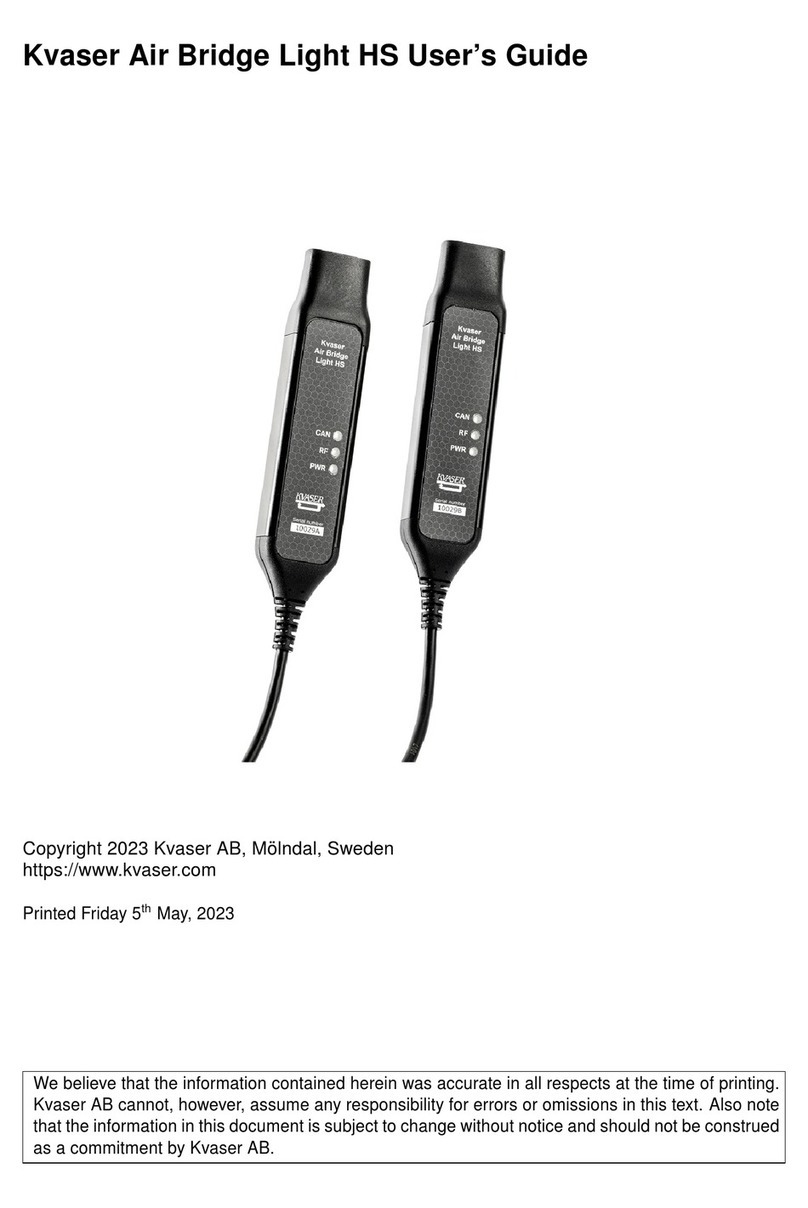 Kvaser Air Bridge Light HS user guide