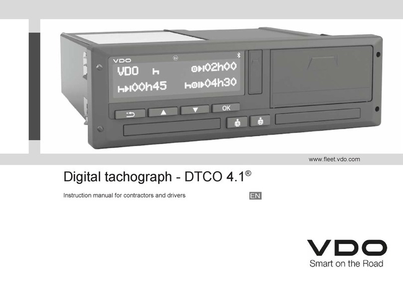 VDO DTCO 4.1 instruction manual