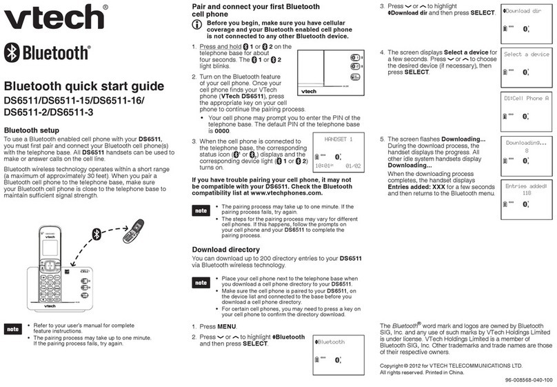 V-tech DS6511-15 User manual