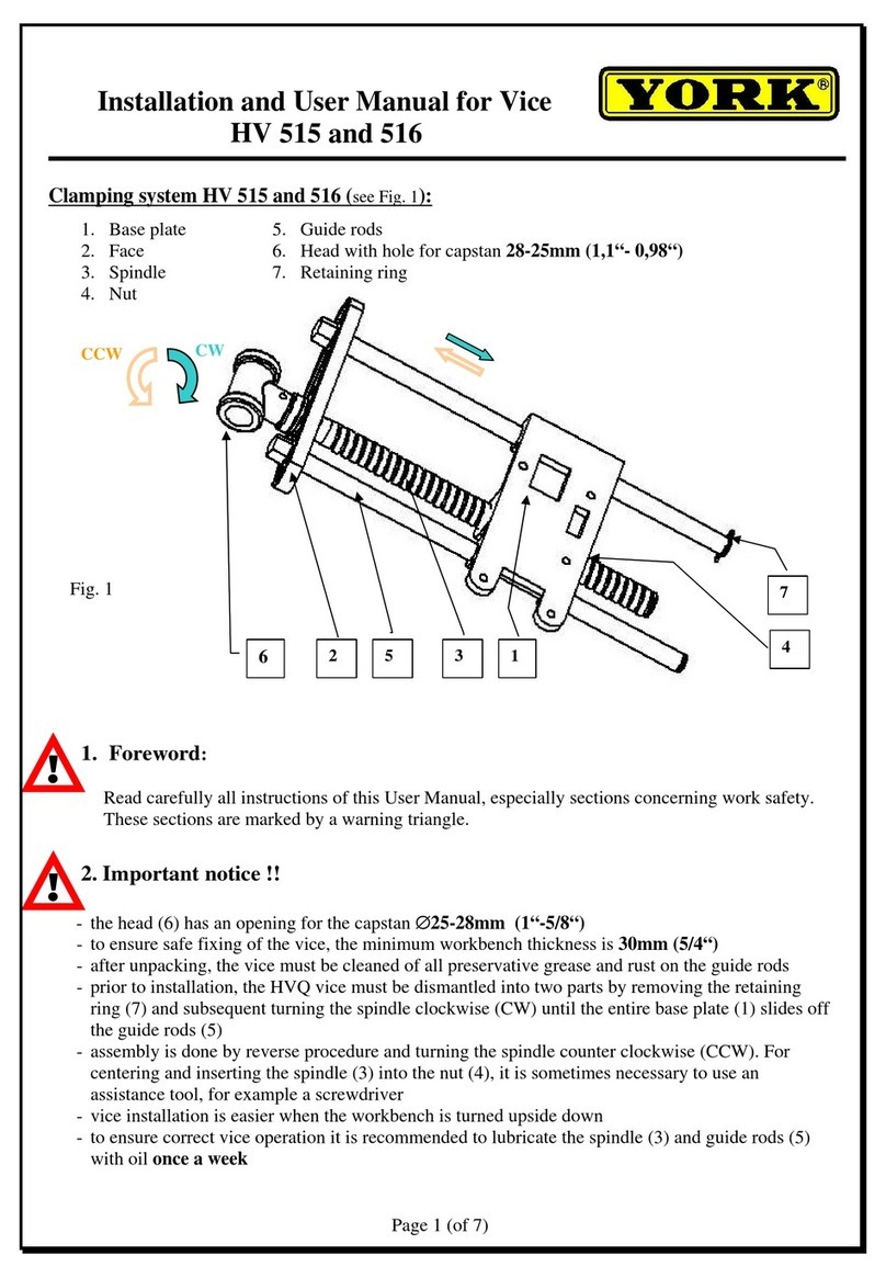 York HV 515 User manual