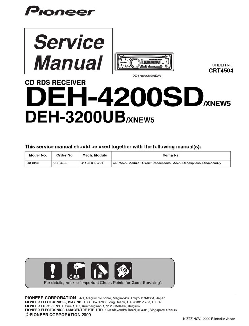 Pioneer DEH-4200SD/XNEW5 Service manual