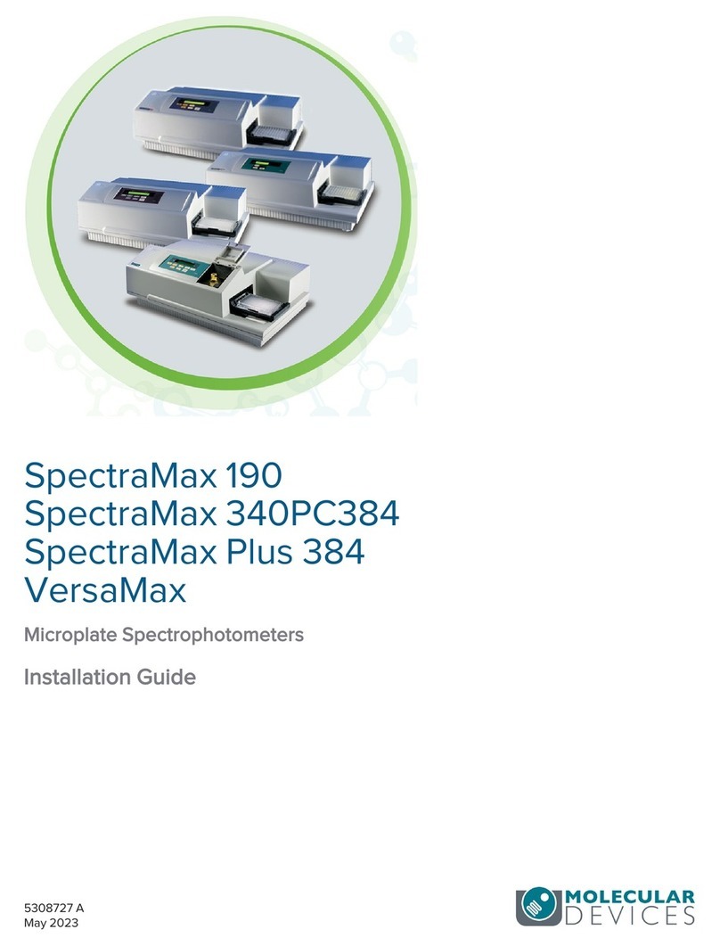 Molecular Devices SpectraMax 340PC384 User manual