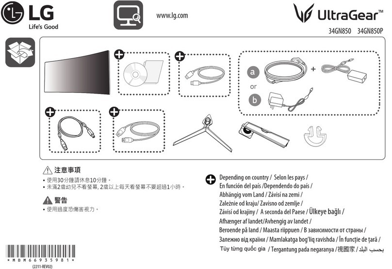LG UltraGear 34GN850P User manual