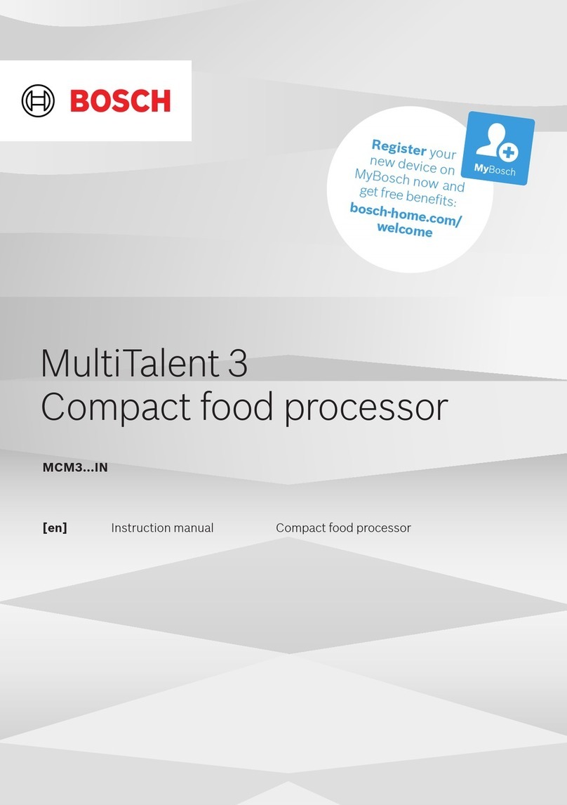 Bosch MultiTalent 3 MCM3 IN Series instruction manual