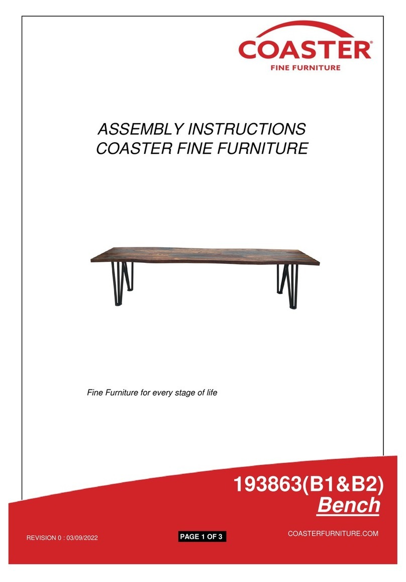 Coaster Neve 193863B1 Assembly instructions Coaster Neve 193863B1 Assembly instructions