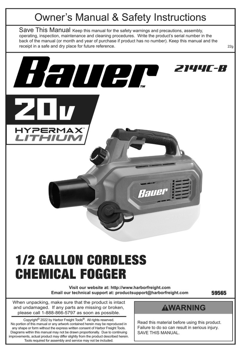 Bauer HYPERMAX LITHIUM 2144C-B Owner's manual & safety instructions