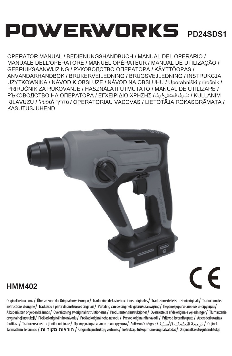 Power works HMM402 Operator's manual