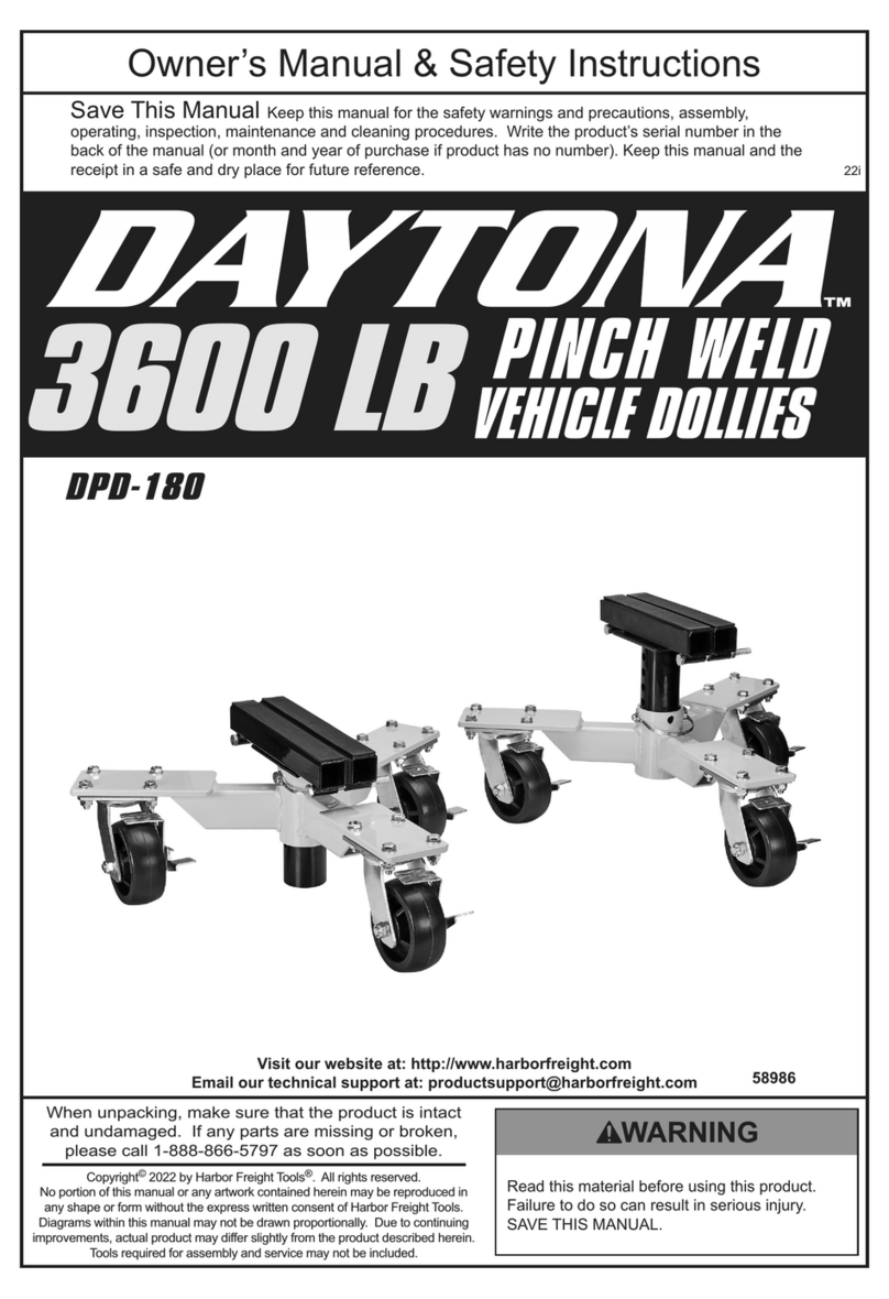 Daytona DPD-180 Owner's manual & safety instructions