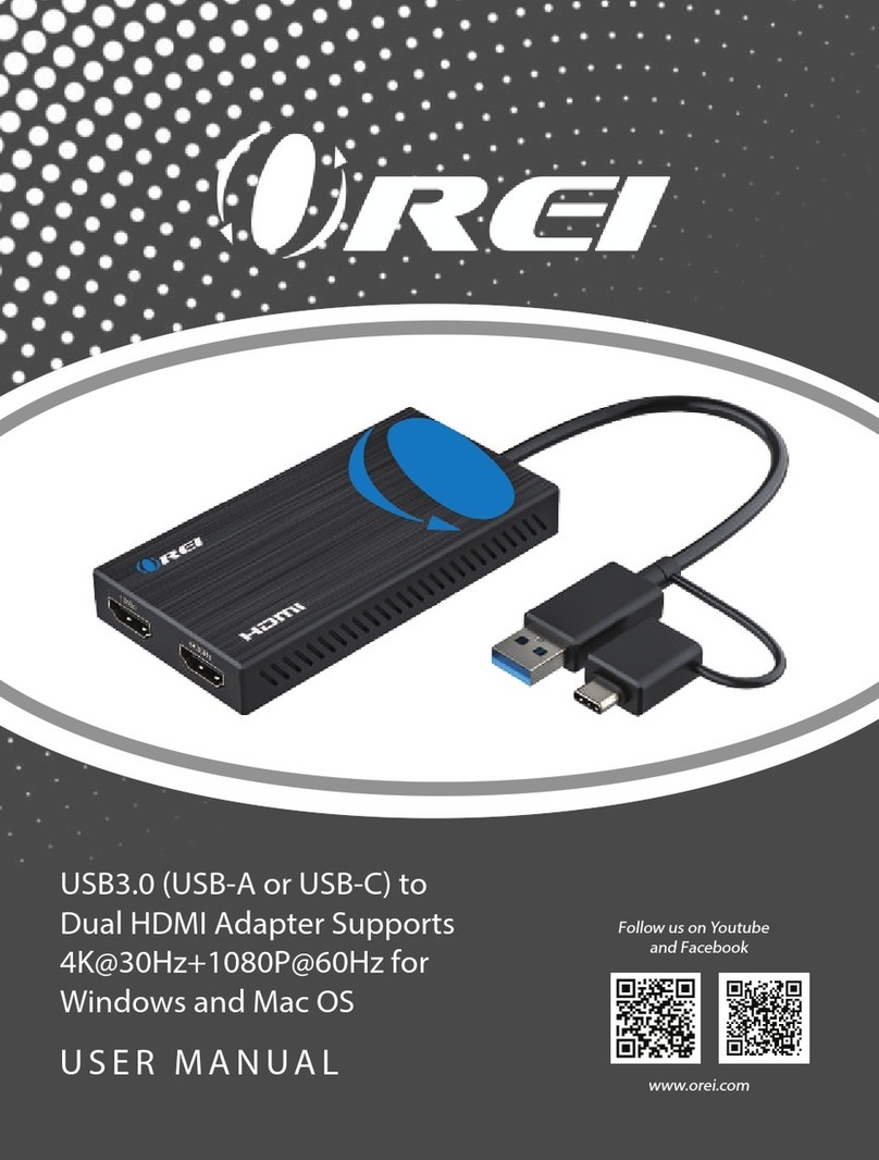 Orei SplitExtend USBC2HDMI2 User manual