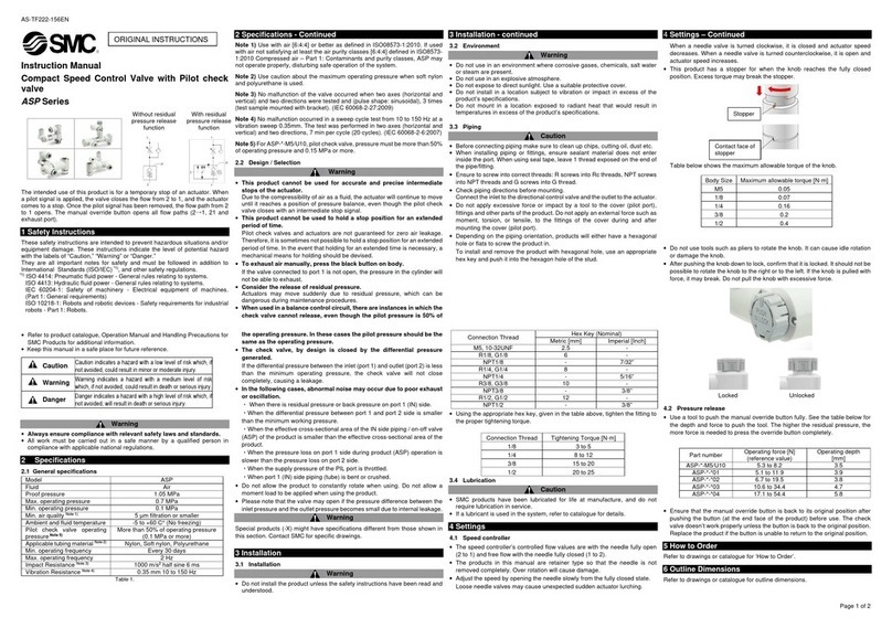 SMC Networks ASP Series instruction manual
