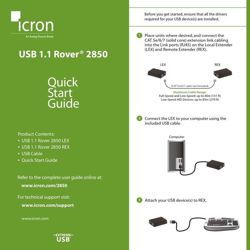 Icron USB Rover 2850 quick start guide