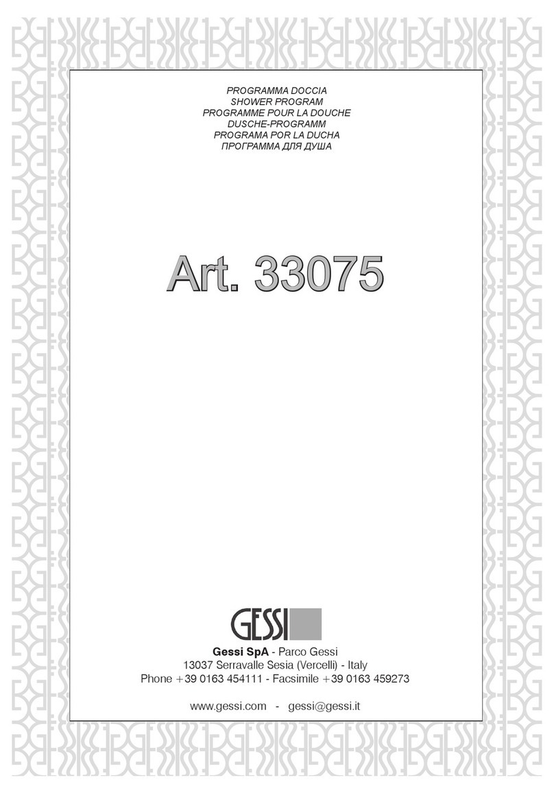 Gessi 33075 User manual