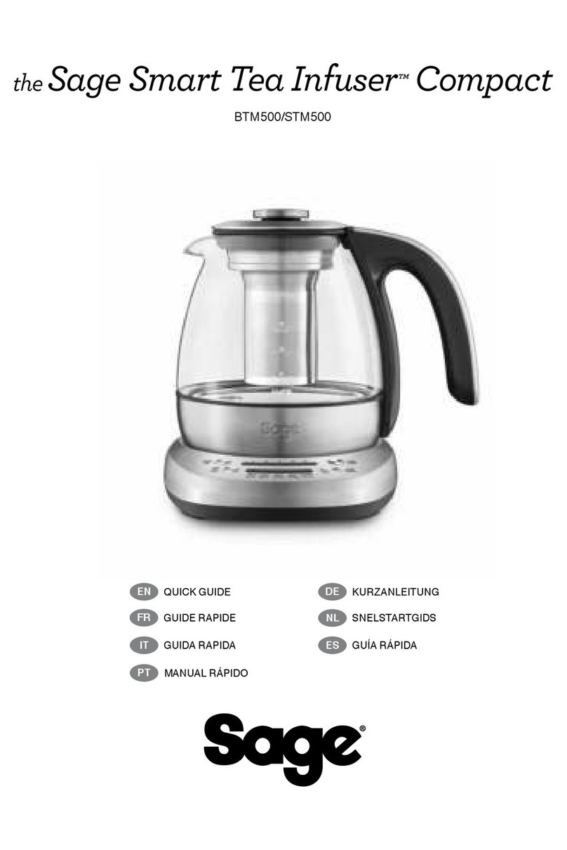 Sage Smart Tea Infuser Compact BTM500 quick guide