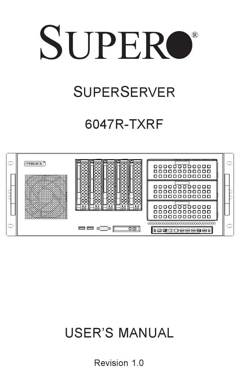 Supero SUPERSERVER 6047R-TXRF User manual