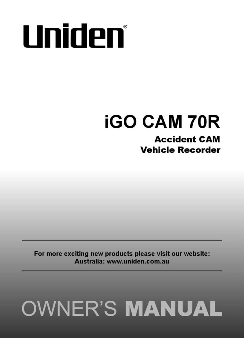 Uniden iGO CAM 70R owner's manual