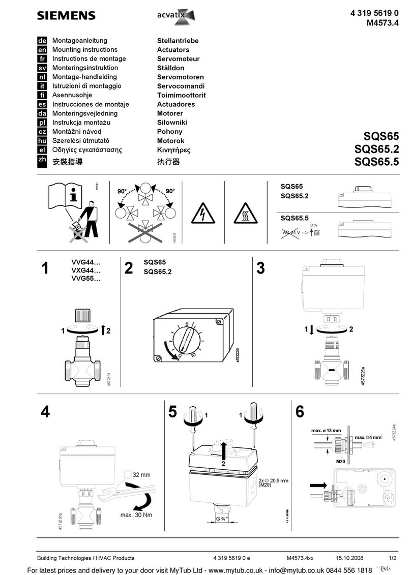 Siemens SQS65.2 User manual