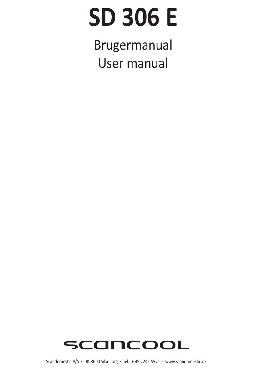 Scan Cool SD 306 E User manual Scan Cool SD 306 E User manual