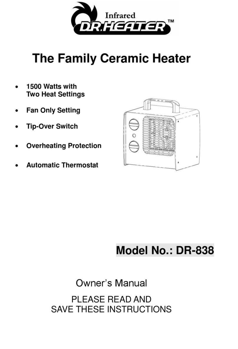 DR. Heater DR-838 User manual