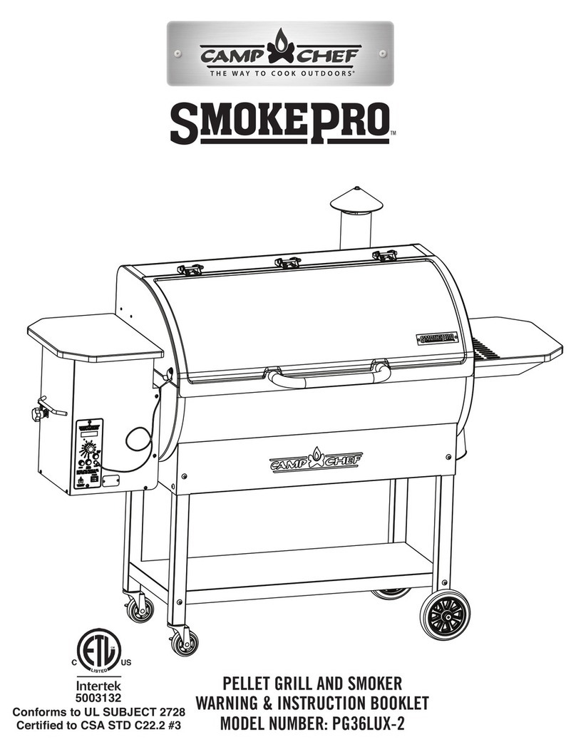 Camp Chef SMOKEPRO PG36LUX-2 Warning & instruction booklet Camp Chef SMOKEPRO PG36LUX-2 Warning & instruction booklet