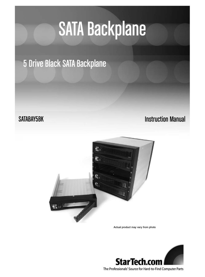 StarTech.com SATABAY5BK User manual StarTech.com SATABAY5BK User manual