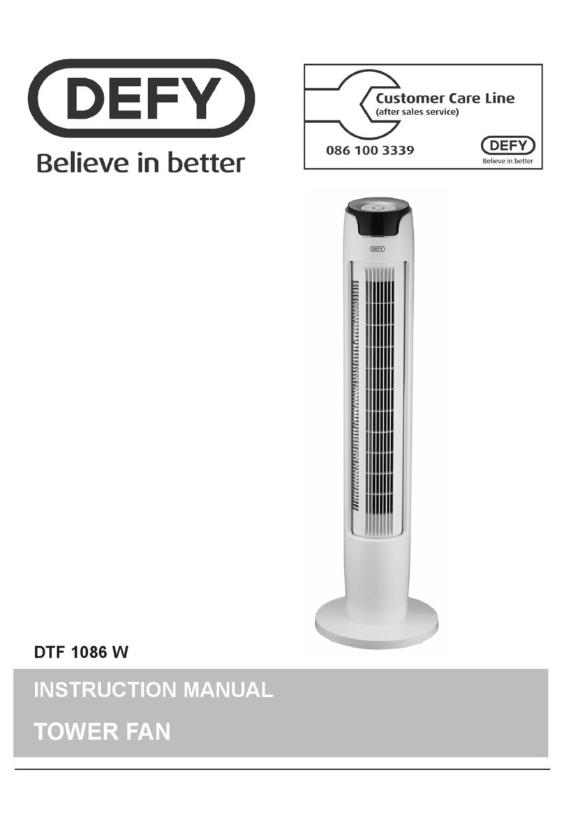 Defy DTF 1086 W instruction manual
