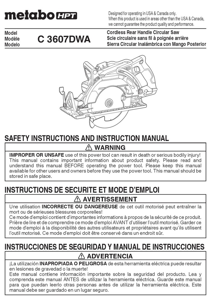 Metabo HPT C 3607DWA User manual