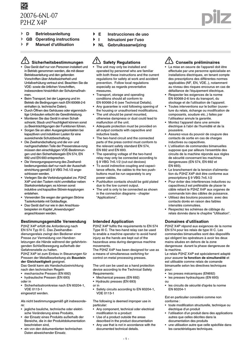 Pilz 20076-6NL-07 User manual