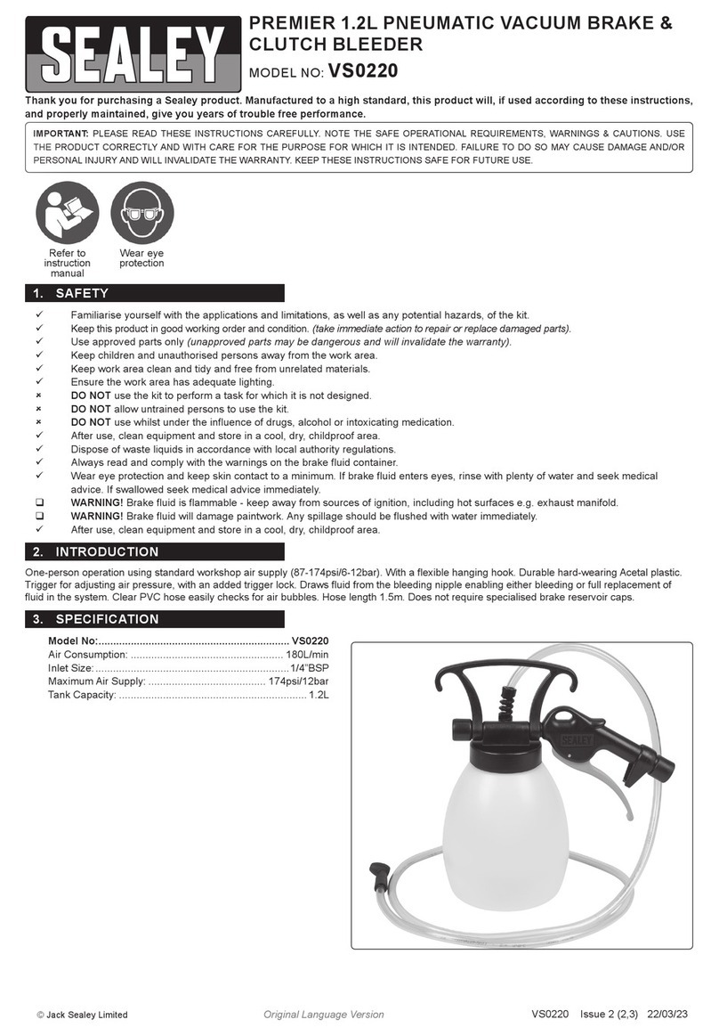 Sealey VS0220 quick start guide
