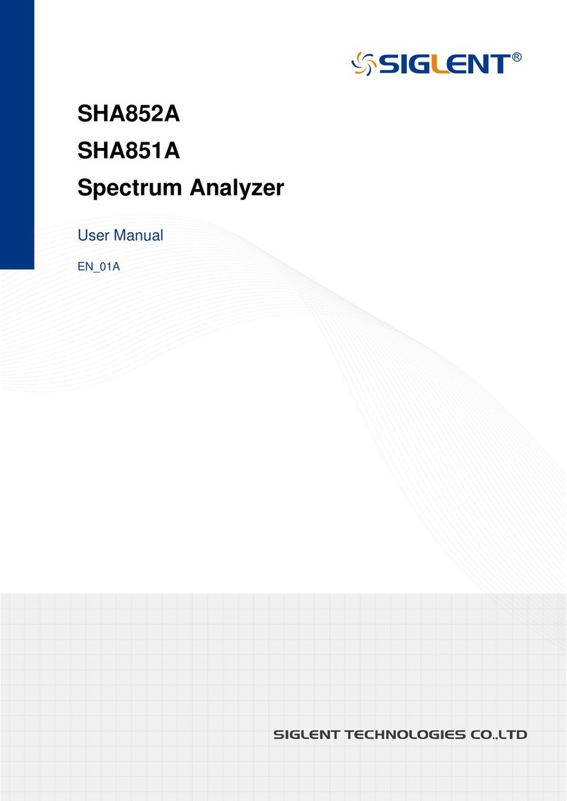 SIGLENT SHA852A user manual