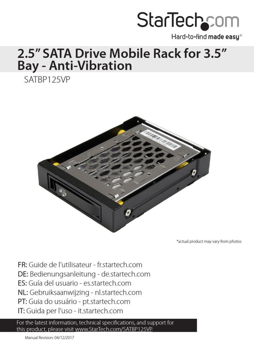 StarTech.com SATBP125VP User manual StarTech.com SATBP125VP User manual