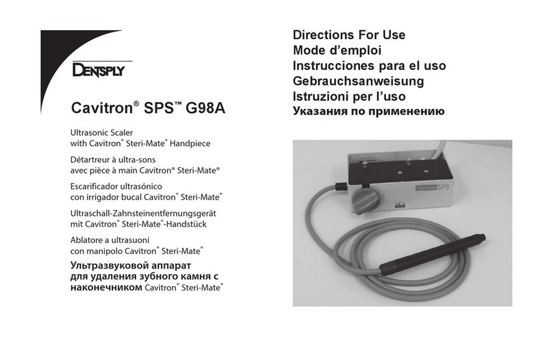 DENTSPLY Cavitron SPS G98A Directions for use